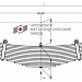 Рессора передняя для МАЗ 551605, 651705, 5516A5 14 листов