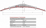 Лист подкоренной рессорный №2 Урал 5557 передний