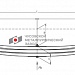 Рессора передняя для грузовиков производства ПАО КамАЗ 6580 3 листа