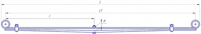 Рессора  задняя (3 листа) ГАЗ-3221    3221-2912010-004/1п